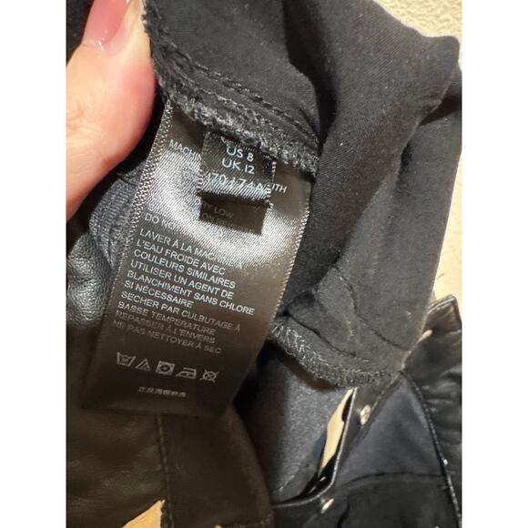 Free People We The Free Mystic Black The It Factor Vegan Faux Leather Pants 8 - Picture 5 of 6